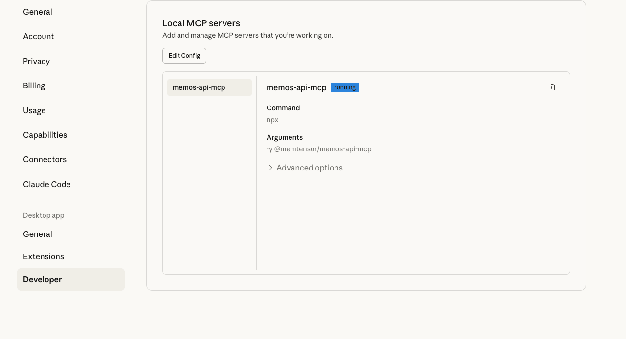 Verification of using MemOS in Claude